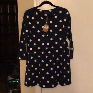 Joules polka dot dress size 6 new with tags